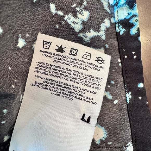 Hurley Black Button Down Mini Dress Size Medium - Picture 5 of 6